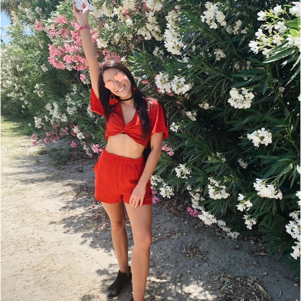 Red two piece set
